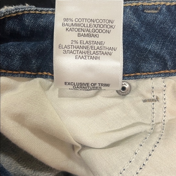 Silver Jeans Dark Blue Distressed Skinny Jeans Women’s W34 - Picture 5 of 8